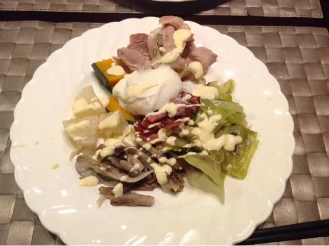 Steamed Caesar's Salad with Pork|nijigoroさん