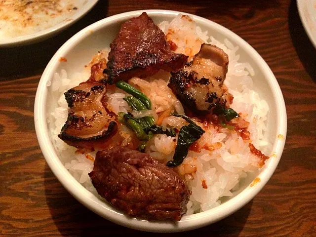 レバーホルモンヒレカクぶっかけ丼！|takaさん