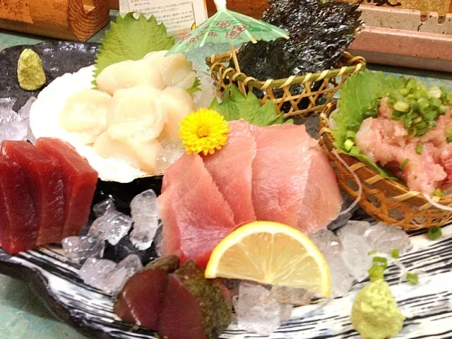 ホタテにマグロざんまい！|居酒屋地蔵屋の大将さん