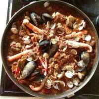 Paella!! Typical at home ;P