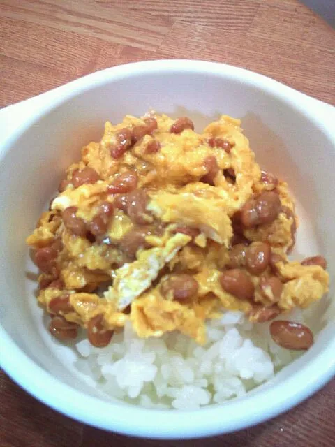 私も作ってみた！kiyoshunさんの納豆卵丼|reico.tさん