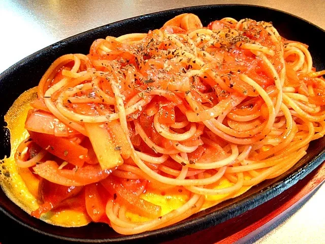 Snapdishの料理写真:休日ランチ🍝ナポリタン|koji toyodaさん