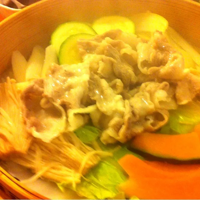 セイロ蒸し、湯気でピント合わず|macoさん