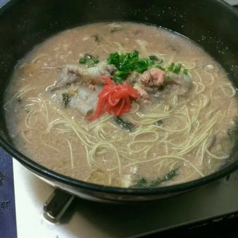 明太子鍋の〆ラーメン|ふぃるまめんとさん