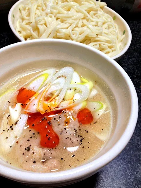 胡麻味噌肉汁つけうどん|がぁがさん