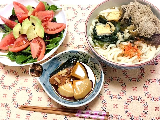 ブリ大根うどん定食|アボカドチップさん