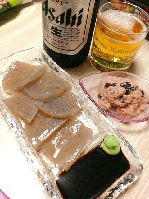 刺身蒟蒻＆赤飯|伍龍やすさん