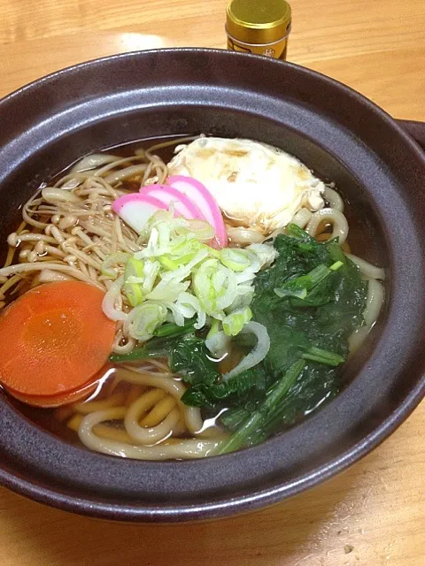 Snapdishの料理写真:鍋焼きうどん 天ぷら無し〜(✿￫艸￩)㋒㋛㋛|Acoさん