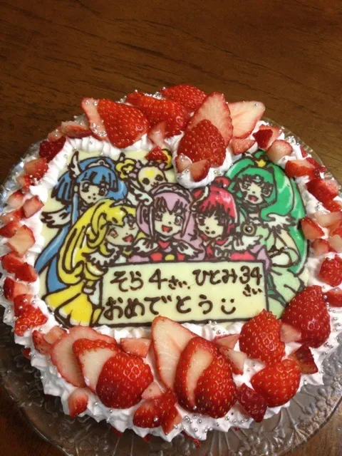 Snapdishの料理写真:プリキュアケーキ|hitomiさん