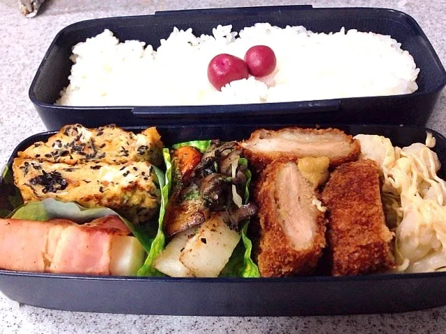 Snapdishの料理写真:旦那さんのお弁当|5児のママさん