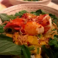 Snapdishの料理写真:lobster curry with homemade red curry paste|meaghann marcilleさん