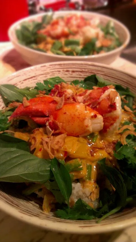 Snapdishの料理写真:lobster curry with homemade red curry paste|meaghann marcilleさん