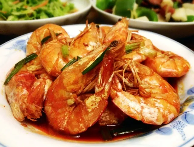 Sautéed Shrimp With Ginger And Scallion|MyRaXさん