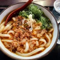 Snapdishの料理写真:spicy mince udon|annileeさん