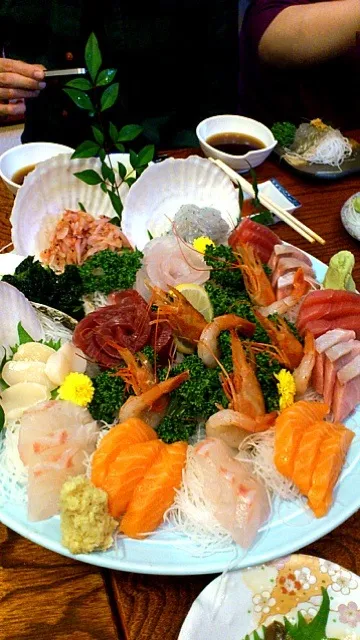 刺身盛合せ assorted sashimi plate|Funky Chefさん