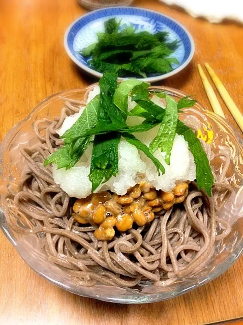 大根おろしと納豆のお蕎麦|タカオイナカーさん