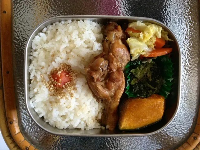 手羽元の蜂蜜しょうが煮弁当|ささきさん