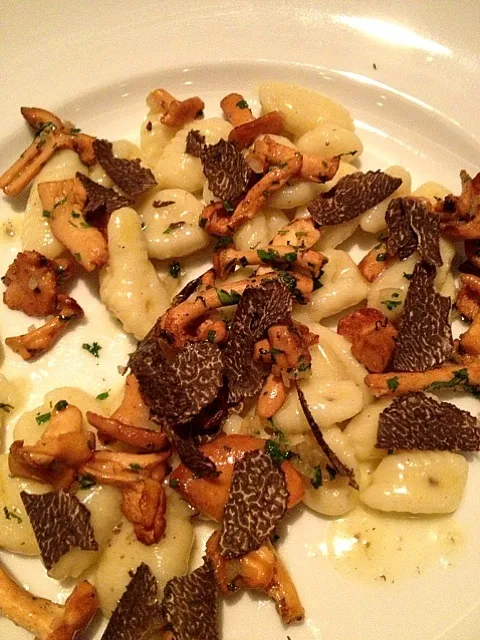 potato gnocchi, hedgehog mushrooms and black truffle|Nicoleさん