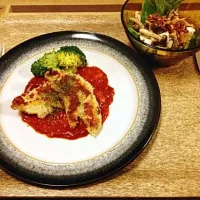 Snapdishの料理写真:ささみのムニエル|akakenさん