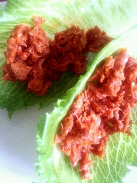 Lunch: Spicy Tuna Crispy Lettuce Wraps|Leanneさん