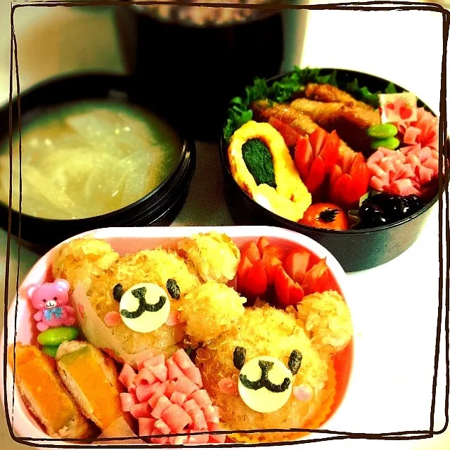 旦那サマと末っ子ᑦᑋᵃᵑ✼ のお弁当|ゆりっぺ⋆*❁さん