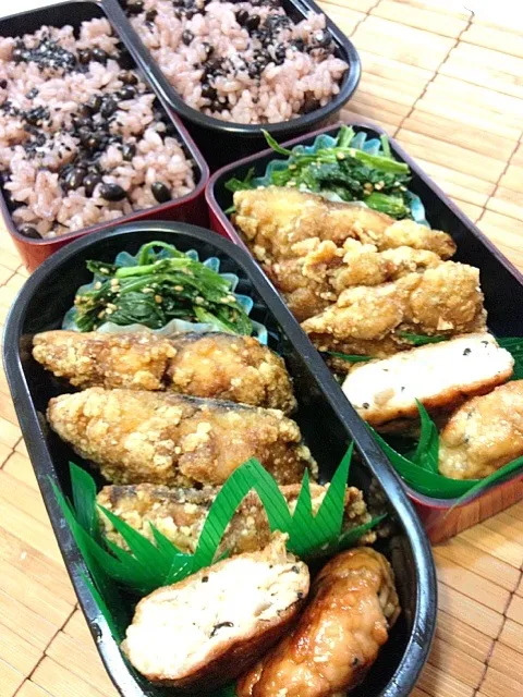 Snapdishの料理写真:鯖のカレー竜田弁当|かずさん