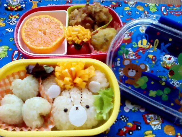 今日から2段弁当♥|いちごさん