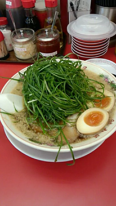 限定20食九条葱味玉ラーメン大盛|千葉智さん