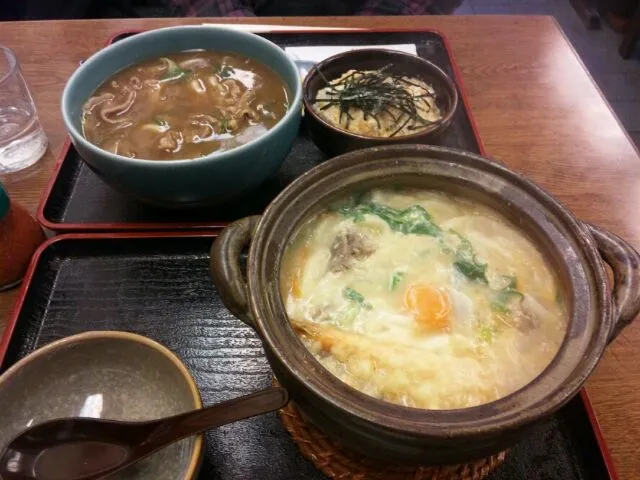 霜ふりうどんとカレーうどん定食|JunNaoさん