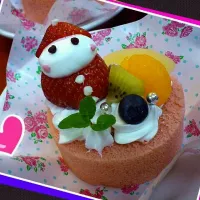 太っちょサンタのデコケーキ★|みくさん