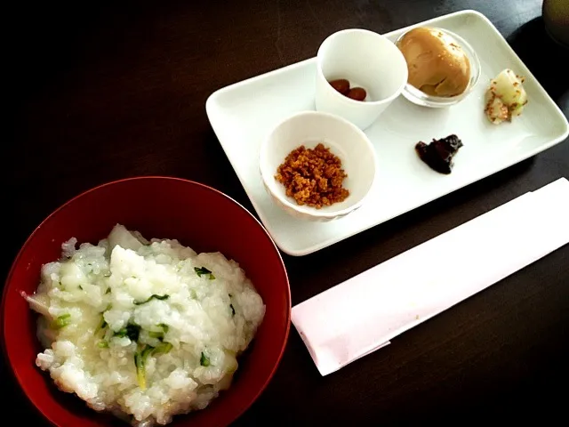 rice porridge with japanese herbs|aya tさん