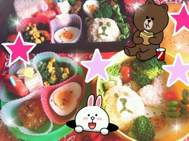 キャラ弁☆lineのブラウン|あいたりんさん