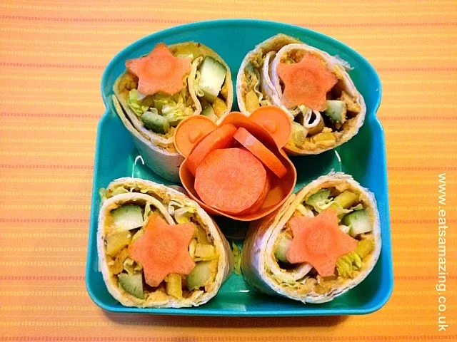 Snapdishの料理写真:Veggie wraps bento|Grace Hallさん