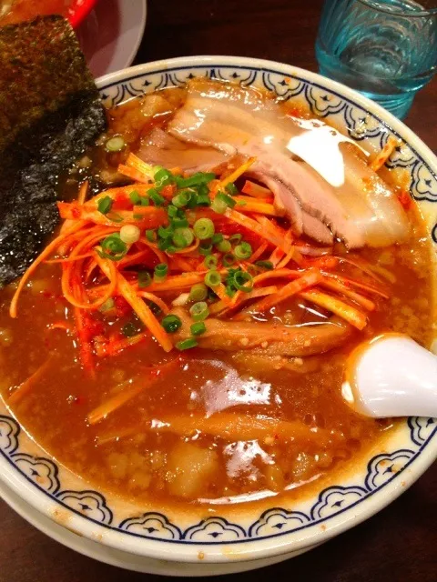 Snapdishの料理写真:辛ネギラーメン|旧式。さん