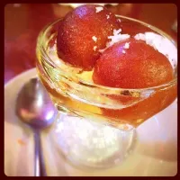 Snapdishの料理写真:Gulab Jamun - juicy milk balls dipped in honey syrup with a touch of rose water|sun daiさん