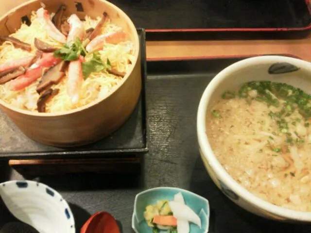 かにめしとかけうどん|まいちゅさん