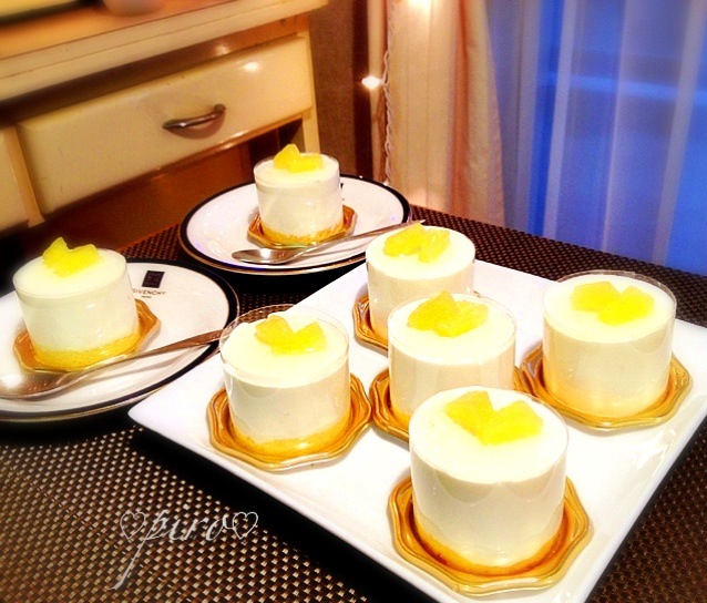 パイナップルクリームチーズムース Pineapple Cream Cheese Mousse ピロ Snapdish スナップディッシュ Id 8iue4a