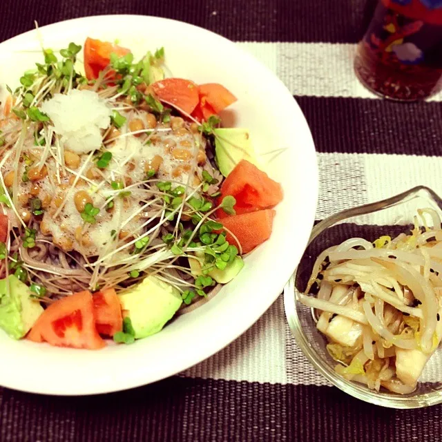 納豆おろし蕎麦^^|かえでさん