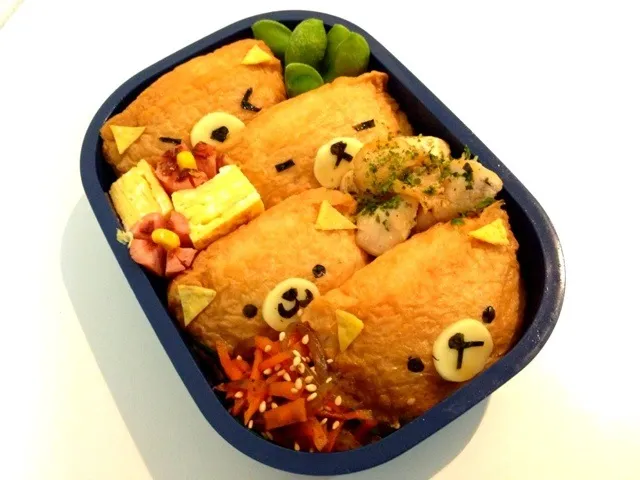 リラックマのおいなりさん弁当▽・x・▽❤|ゆみさん