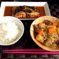 カレイの煮つけ、肉じゃが|りっぴさん