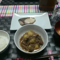 ブリの塩焼き、肉じゃが|れなさん