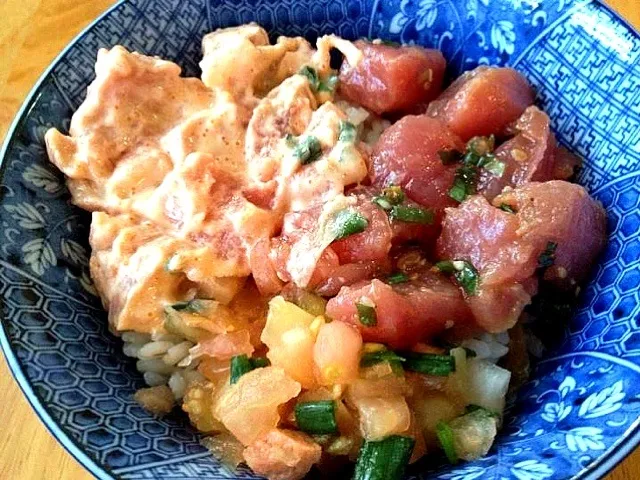 Spicy Ahi and Lomilomi Salmon|Johnnyさん