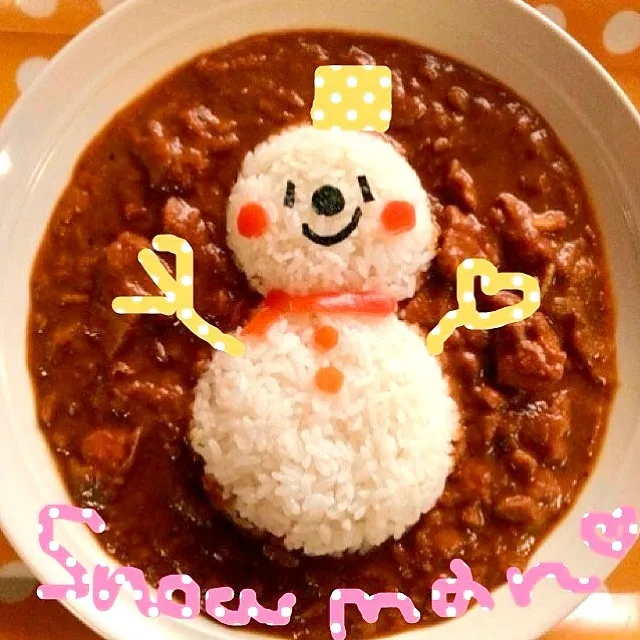 雪だるまデコカレー|MAPITEEさん