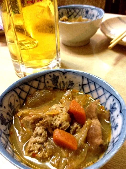 焼鳥屋さんでモツ煮|きむらゆりかさん