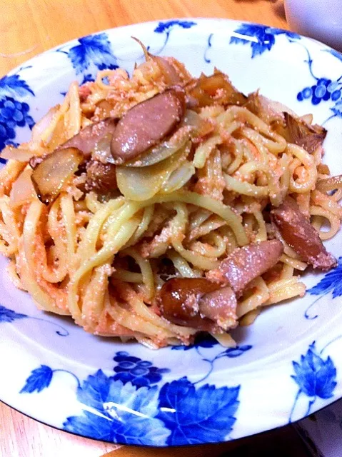 Snapdishの料理写真:明太子パスタ|yokota naoyaさん