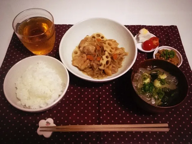 鶏肉とお野菜の煮物たち|まゆたろすさん