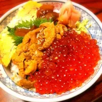 Snapdishの料理写真:ミックス丼|rinasuさん