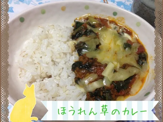 ほうれん草のカレー|あやちょさん