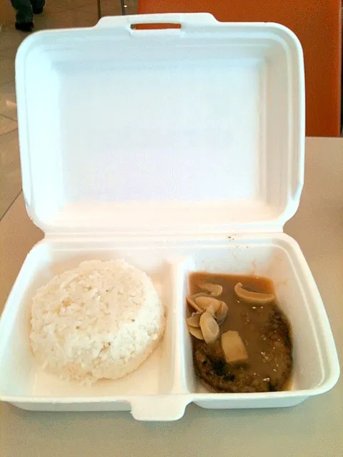 Burger steak rice|Mariano Ngさん