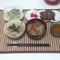 鯛飯と豚汁☆|湯川侑希さん